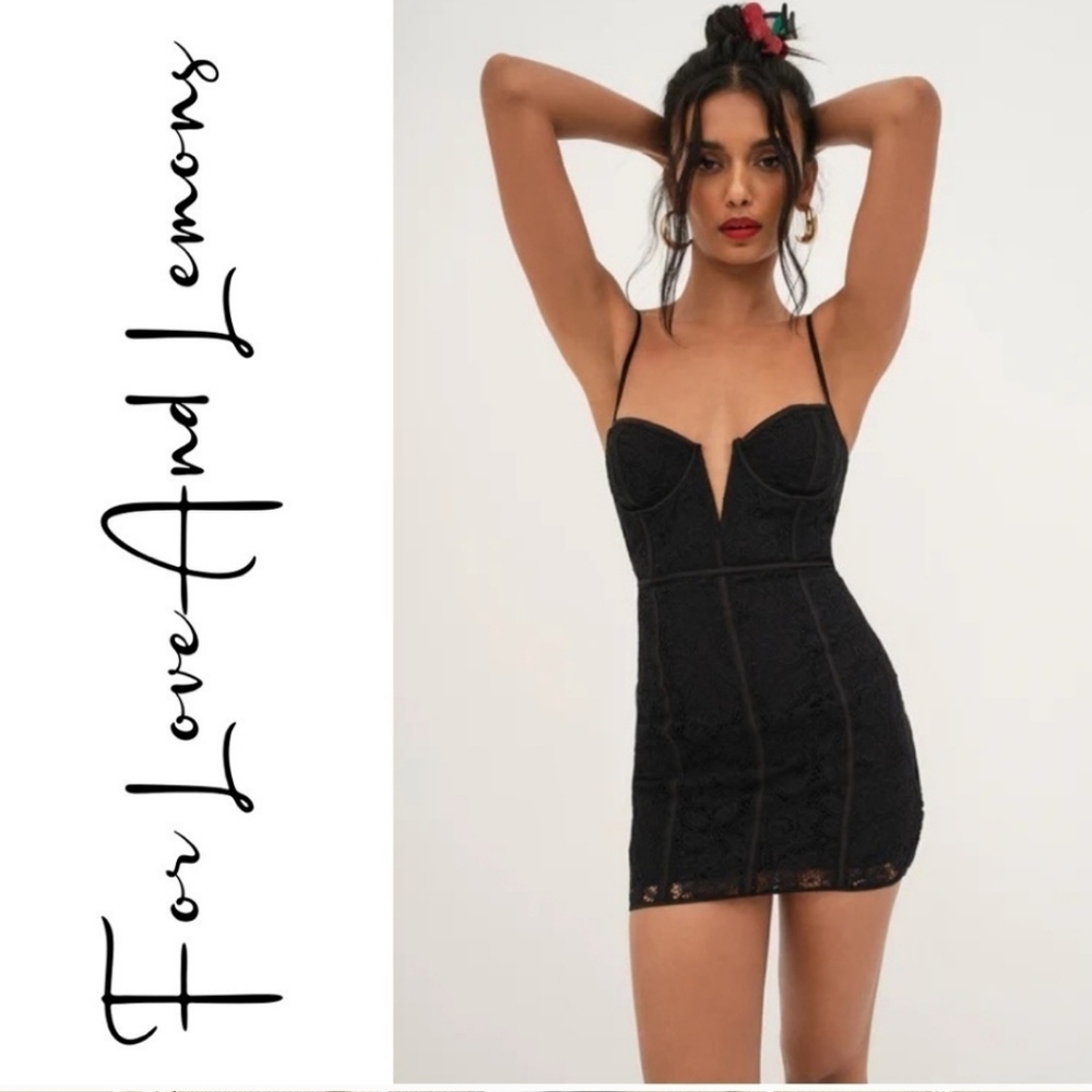 NWT Low cut Corset mini dress